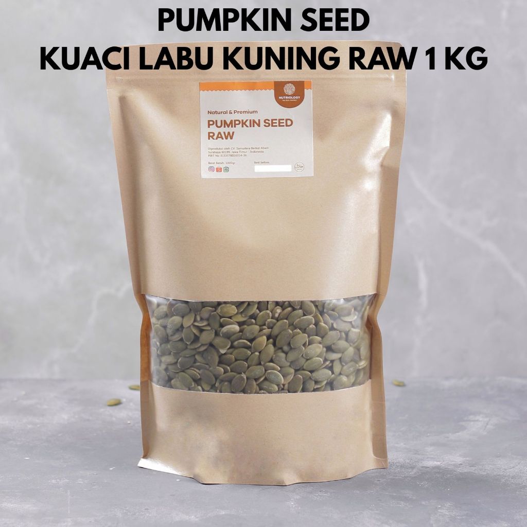 

Pumpkin Seed Raw kuaci Biji Labu Mentah 1KG Natural Premium Alami
