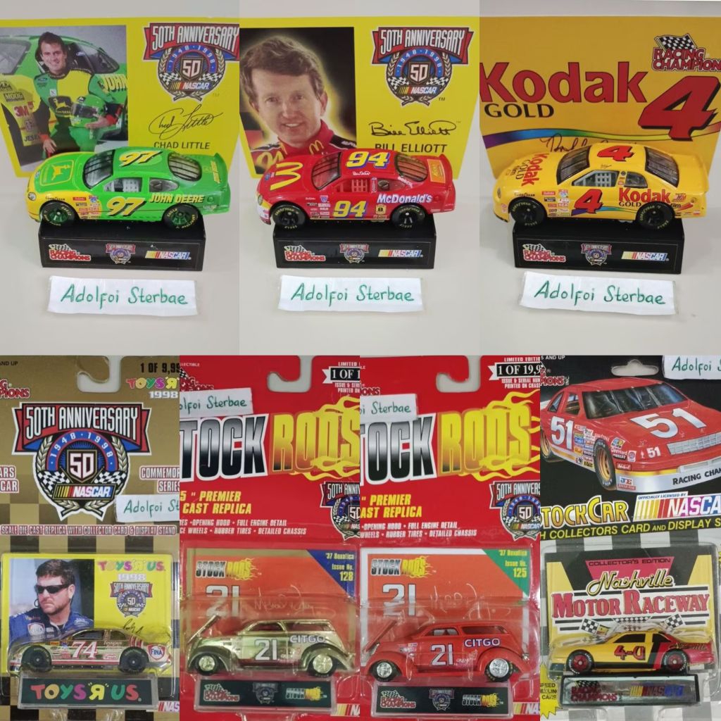 racing champions stock rods 50th anniversary '37 boxitica 21 citgo stock car nascar nashville motor 