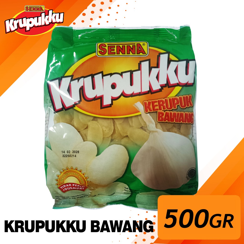 

Senna Krupukku Bawang 500gr / Kerupuk PAG Shop / Kerupuk Senna Bawang / Kerupuk Bawang