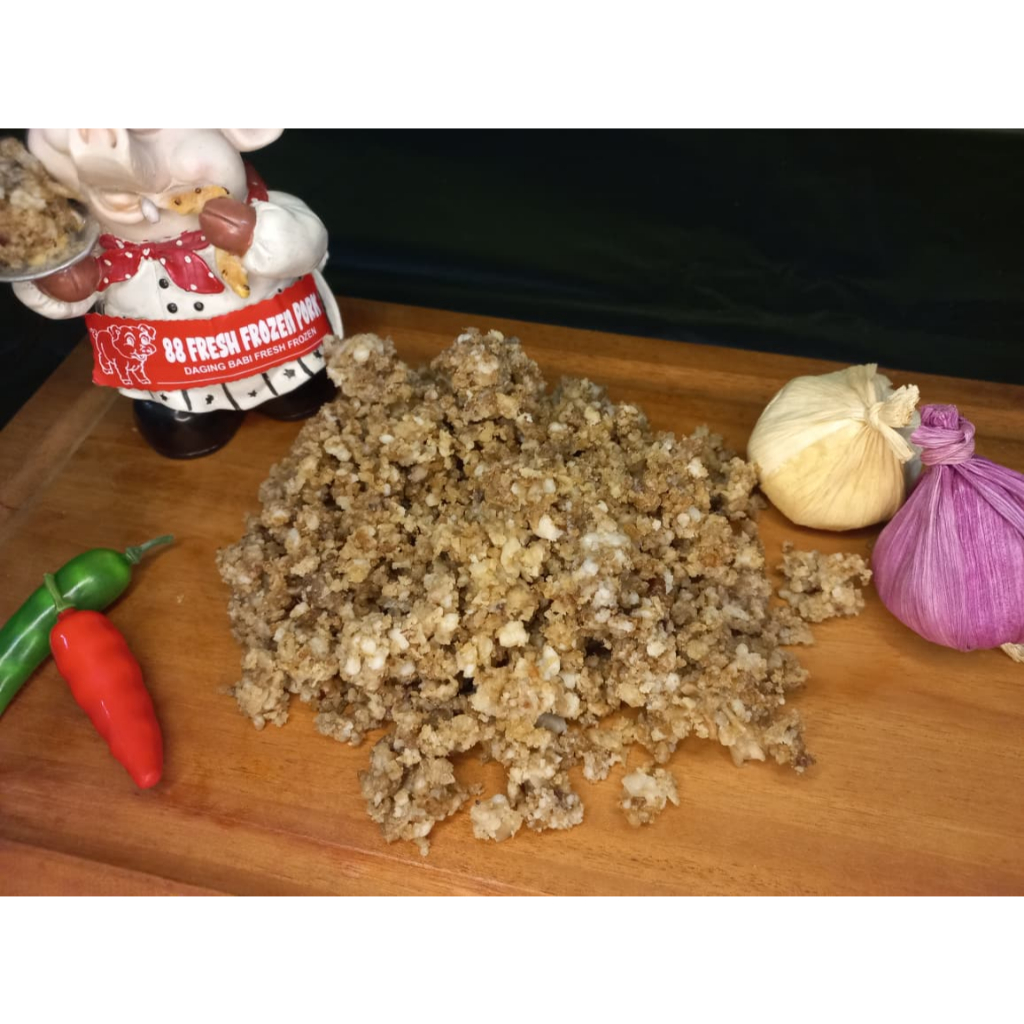 

AMPAS MINYAK BABI / AMPAS LEMAK BABI 500 GRAM