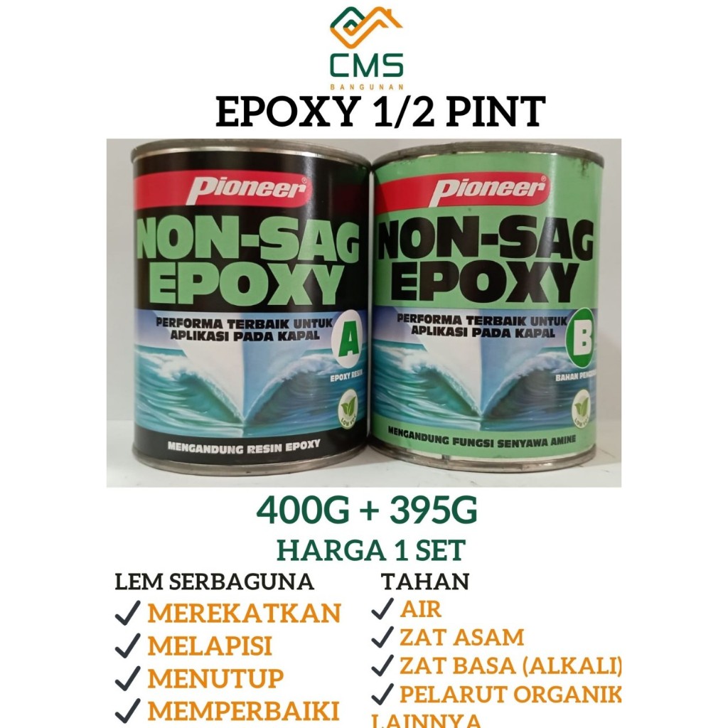 Lem kapal lem epoksi epoxy lem serbaguna lem kapal anti bocor lem anti bocor adhesive sealant Pionee