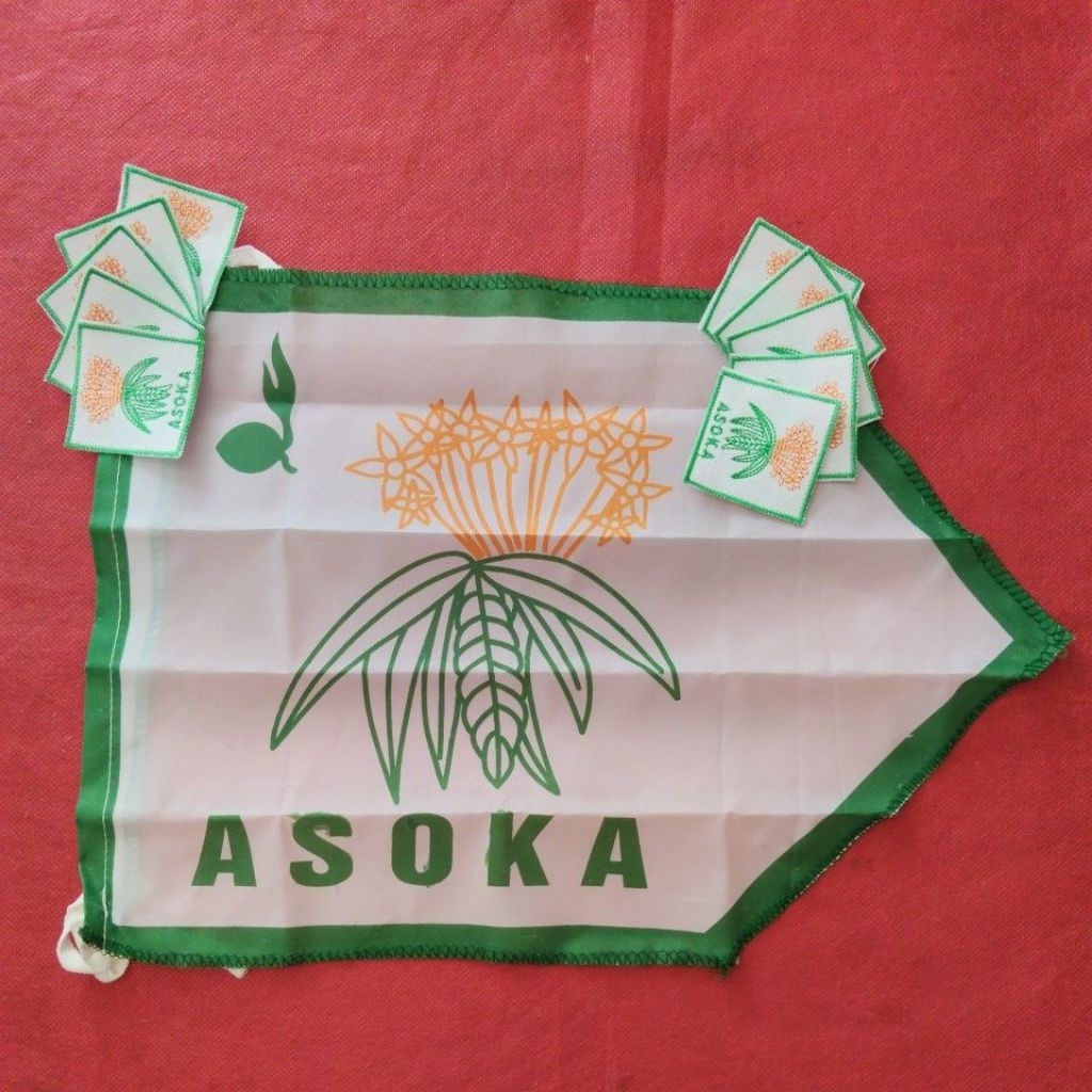 Bet Regu ASOKA  -  Bet Tanda Regu Bunga Asoka Bordir - Badge Regu Pramuka