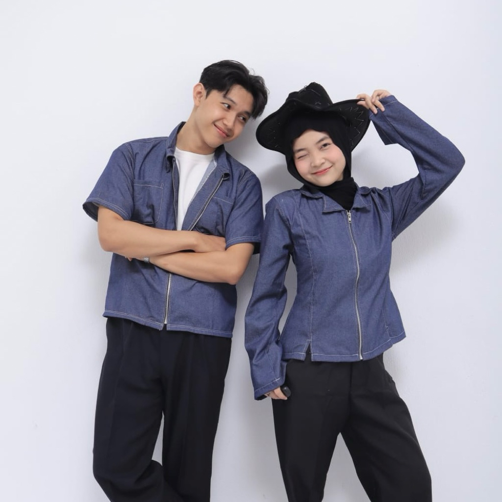 Nanoona Denim Look Couple - Baju Couple