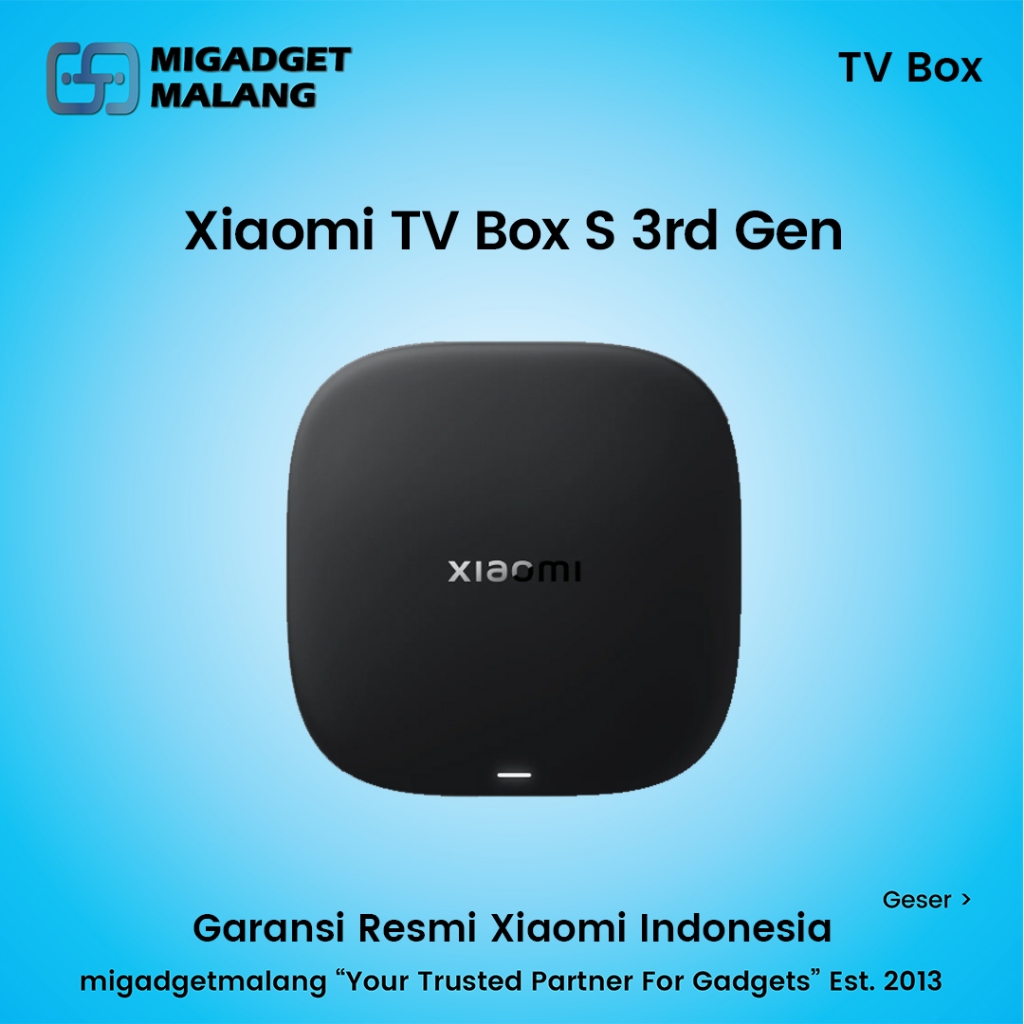 Xiaomi TV Mi Box S 3rd Gen Generasi 3 4K UHD Android TV Google TV STB