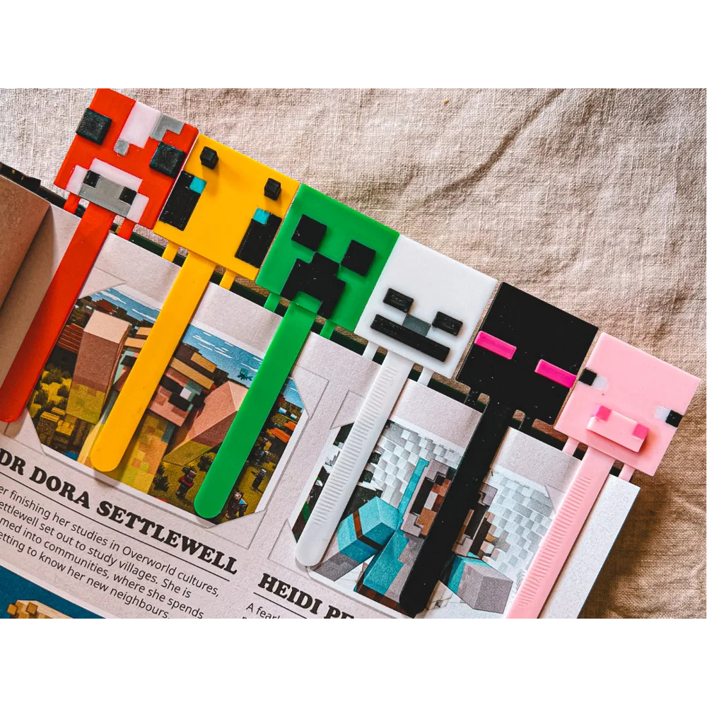 

Bookmark/ Pembatas Buku Koleksi Minecraft Lucu Dan Imut Dari Bahan plastic PLA Yang Ramah Lingkungan