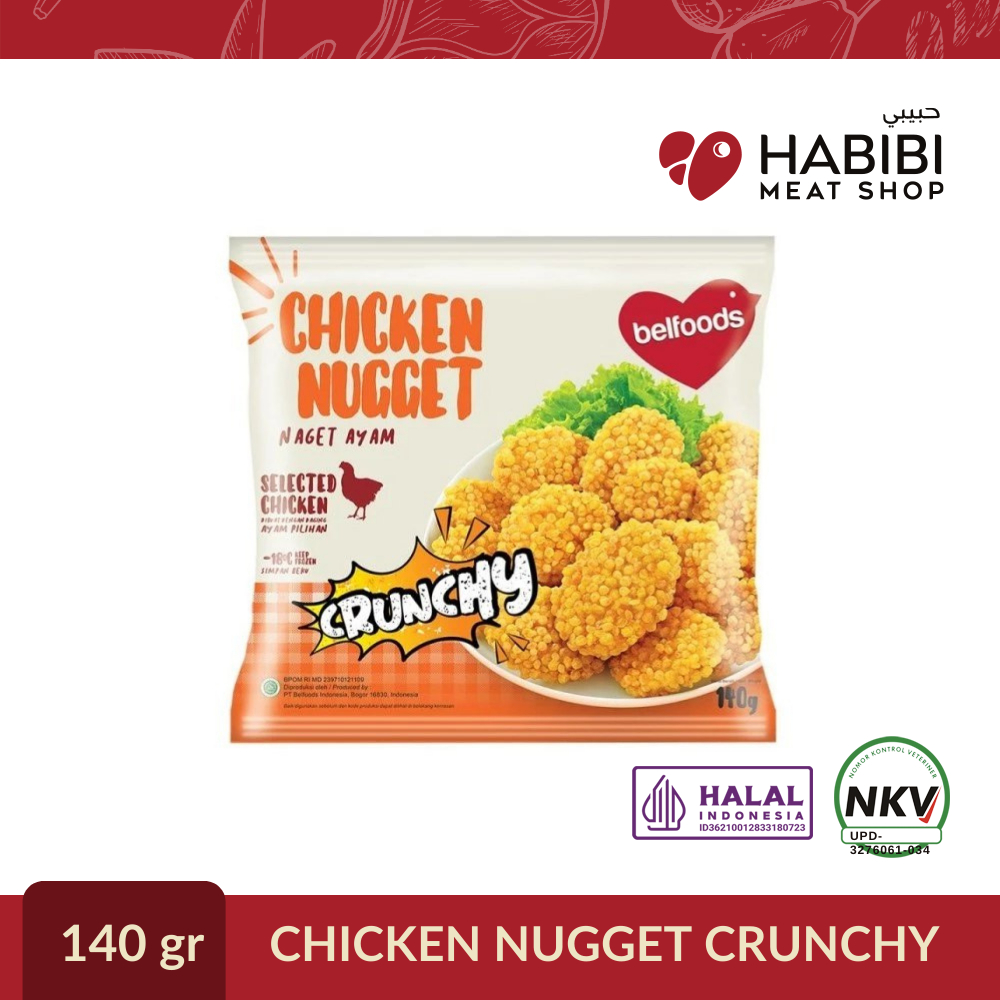 

BELFOODS CHICKEN NUGGET CRUNCHY (140gr)