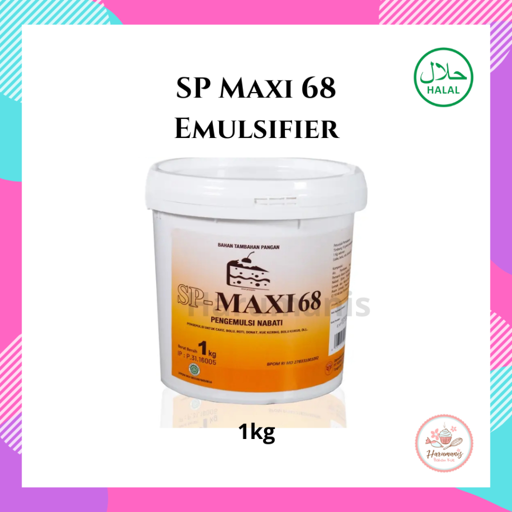 

SP Maxi 68 Emulsifier Pengembang Kue 1kg