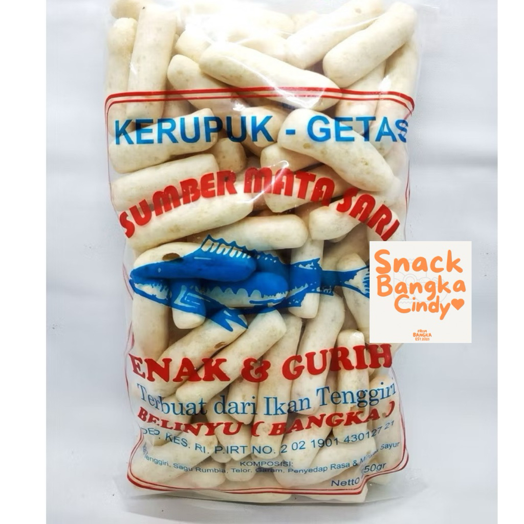 

Kerupuk Getas Sumber Mata Sari Snack Bangka