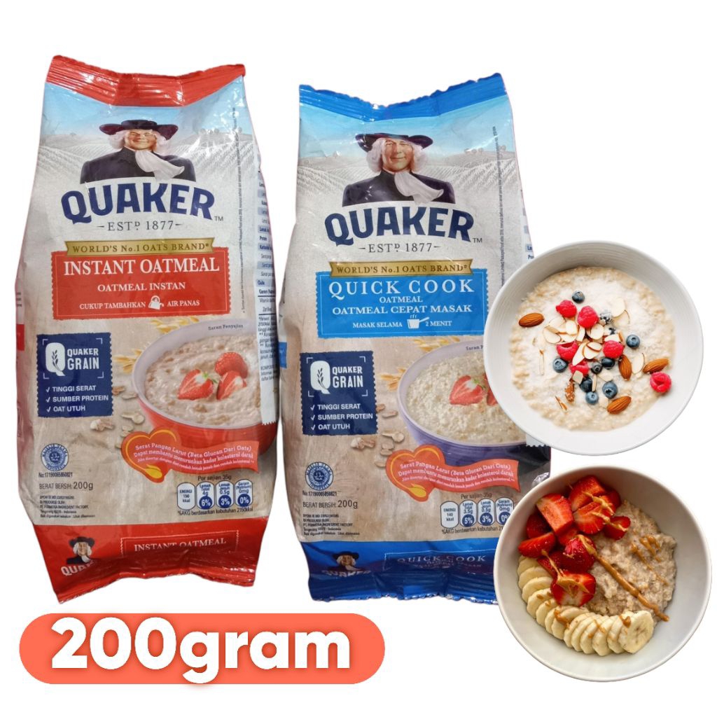 

Quaker Oatmel Kemasan 200gram