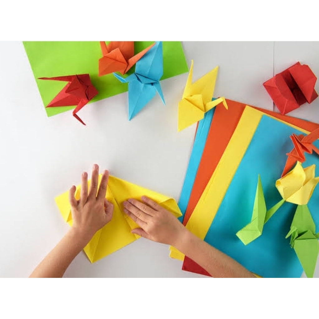 

Origami GREEBEL 25 pcs - 5 Warna Ceria Ukuran 16x16 cm