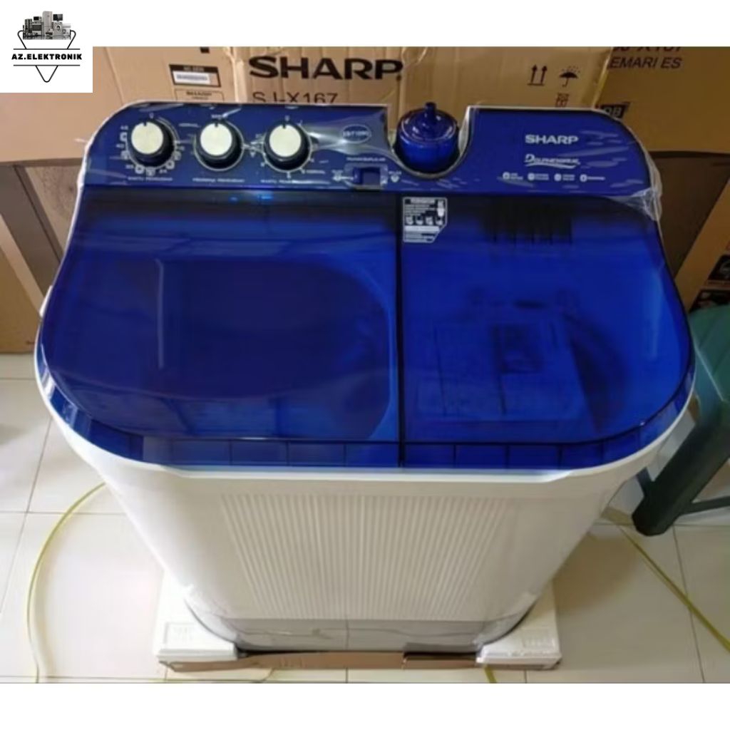 Mesin Cuci Sharp 2 tabung 10 kg/ Mesin Cuci Sharp 1090