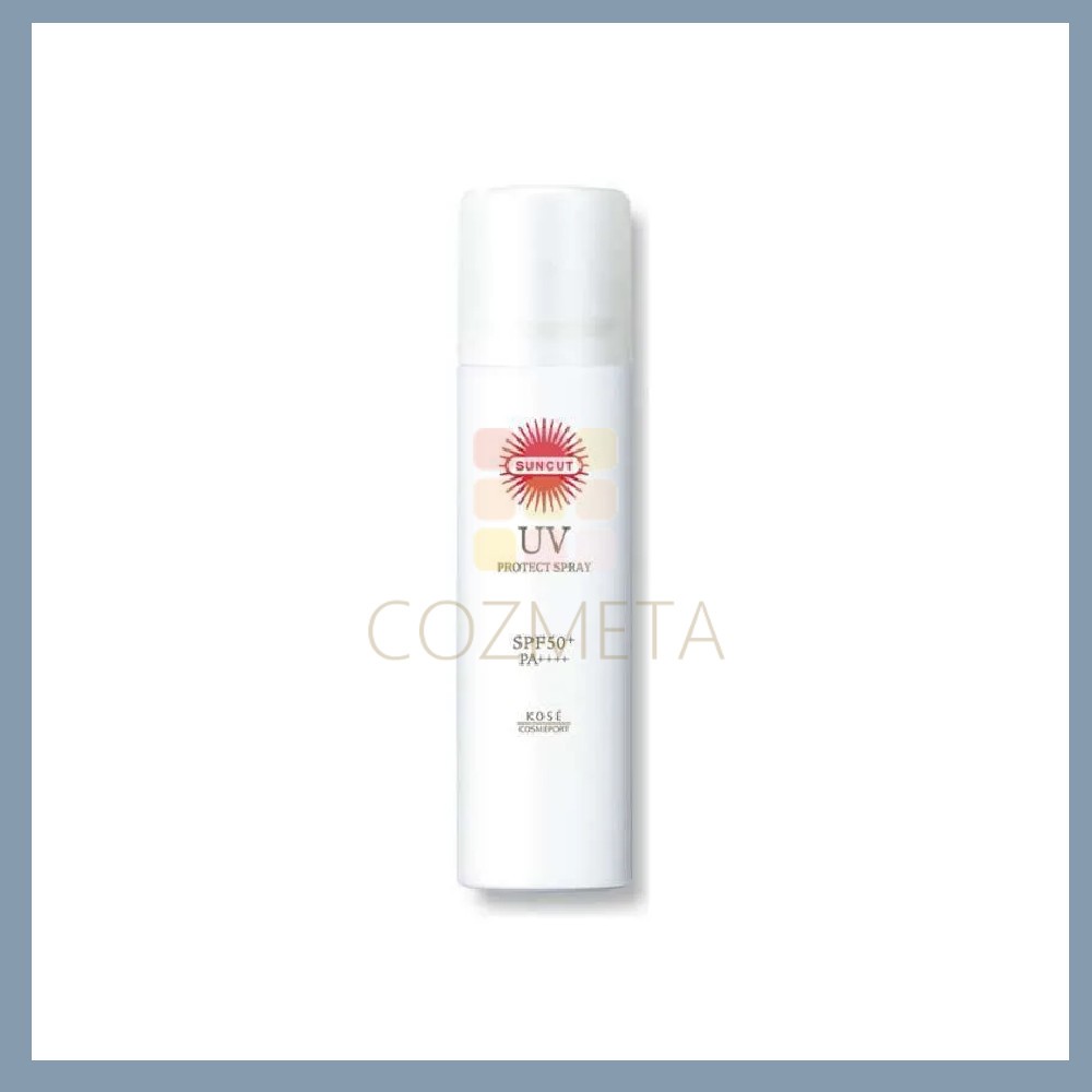 KOSE SUNCUT UV Protect Spray White SPF50+ PA++++ 60gr Sunscreen Sunblock Wajah Spray Semprot