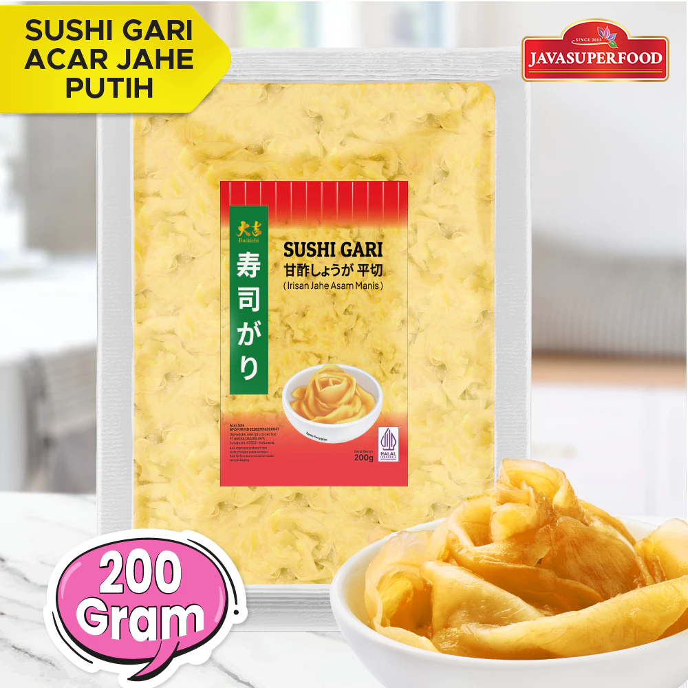 

DAIKICHI Sushi Gari Putih / Acar Jahe Putih / White Ginger Pickle - HALAL