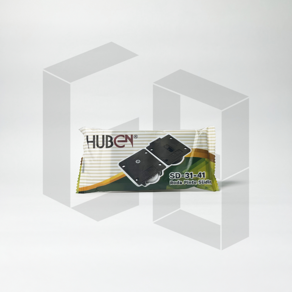 Roda Pintu Sliding Huben SD-31-41 | Roda Rel Pintu Geser Aluminium | Roda Sliding Kabinet Pintu Lema