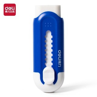 

Penghapus Pensil Otomatis Deli VP455 Bentuk Cutter Praktis Warna Biru