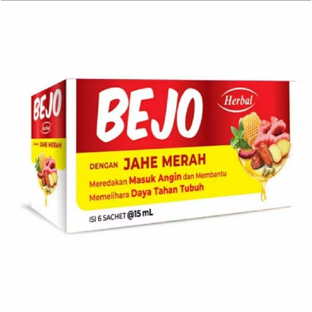 

BEJO HERBAL JAHE MERAH JAMU MASUK ANGIN 6x15ml
