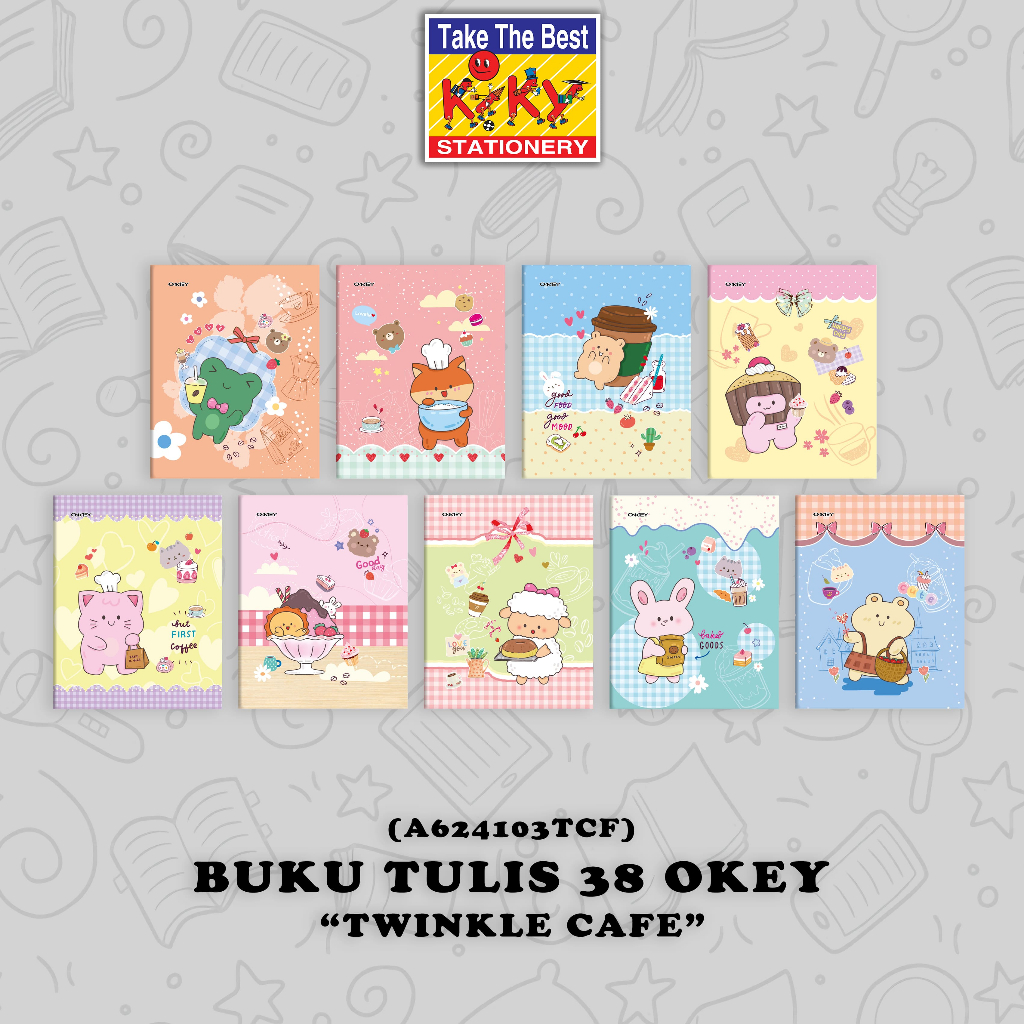 

OKEY Buku Tulis per pcs - 1 Buku Tulis 38 58 98 Lembar