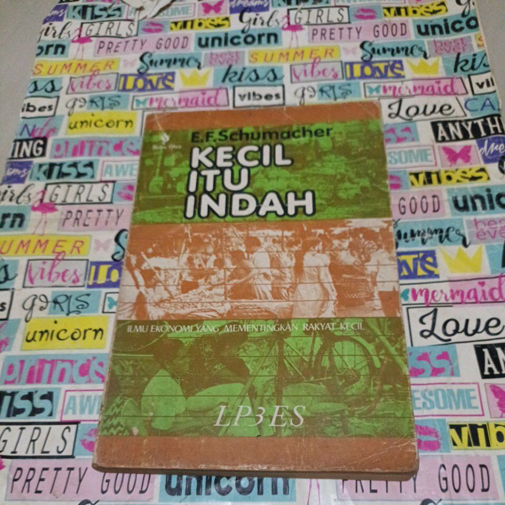 Buku lawas EF Schumacher - Kecil Itu Indah - ilmu ekonomi yang mementingkan Rakyat Kecil