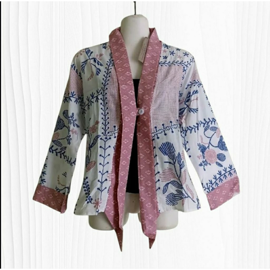 Kardigan KARTINI BORDIR kardigan batik wanita kekinian cardigan batik modern style kardigan batik mo