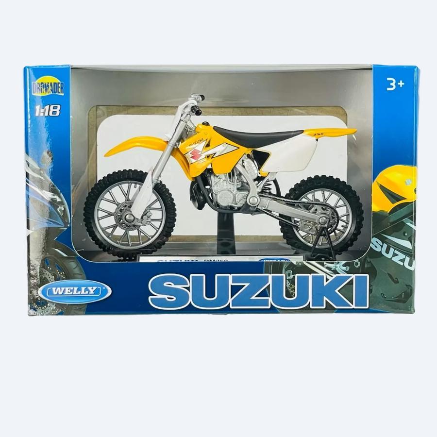 Diecast Welly 1:18 Motor Suzuki RM250