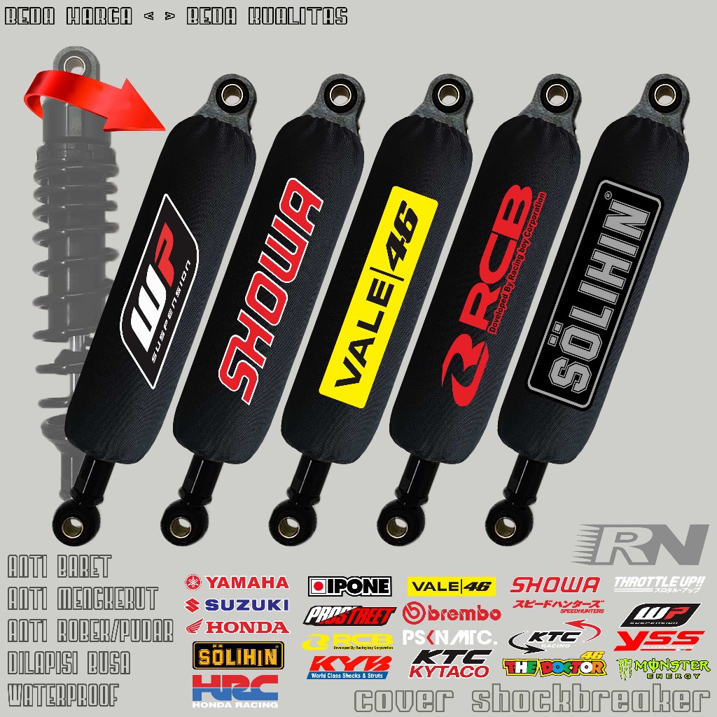 Sarung Shockbreaker Vario Scoopy Beat Genio Stylo Spin Nex Addres Mio Fino Fazzio Freego Gear filano