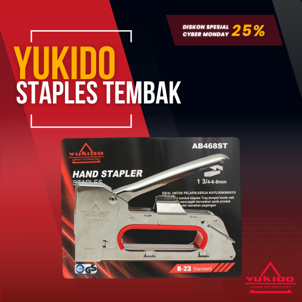 

YUKIDO Stapler Gun Tembak Paku 6MM/8MM - AB-468ST