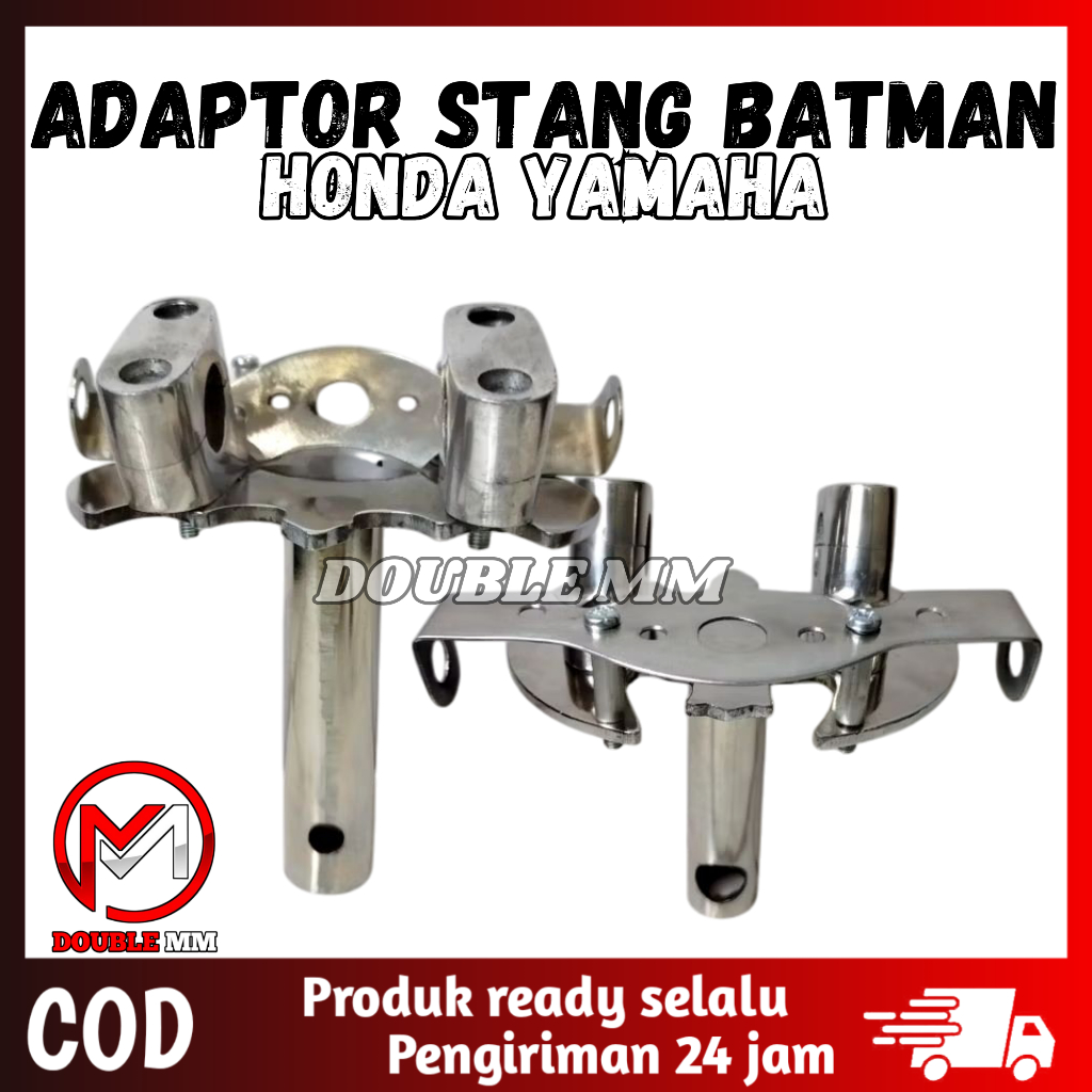 Dudukan Stang Batman  Beat Vario Scoopy PCX Supra Cs1 Revo Adaptor Setang Batman