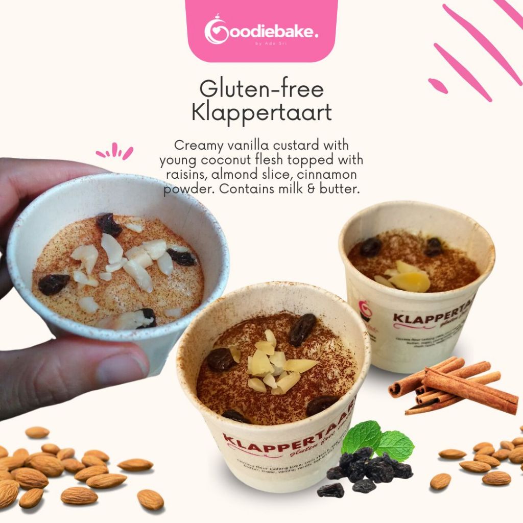 

[Goodiebake Gluten Free] Klappertaart 100g/cup
