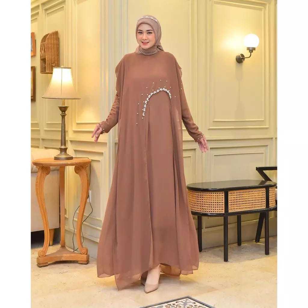 Kaluna Gamis Abaya Kazami Gamis Abaya Lebaran 2025 Abaya Terbaru 2025 Gamis Abaya Ceruty Babydoll