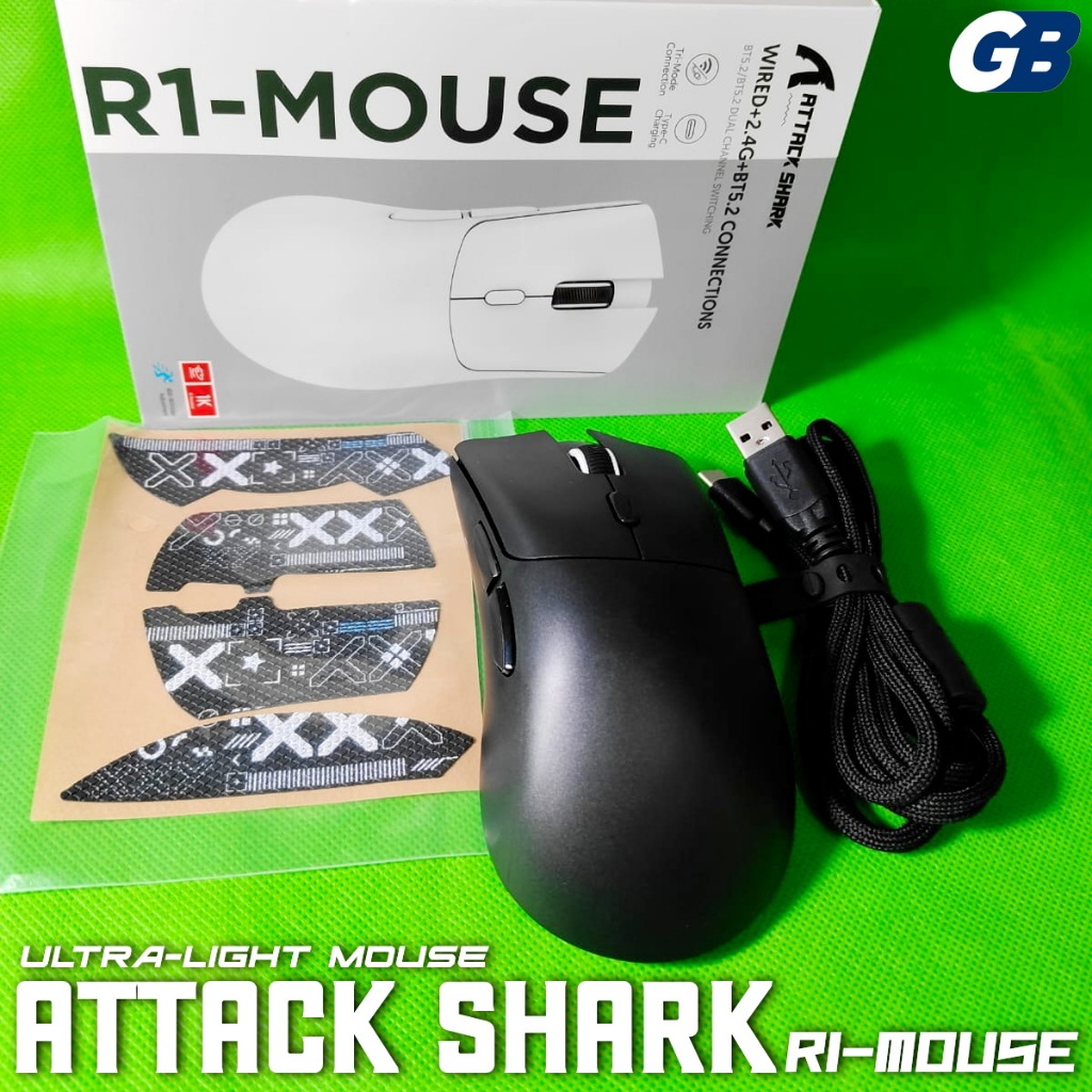 Attack Shark R1 Lightweight Gaming Mouse PIXART PAW 3311 alternatif Vortex Oni R1