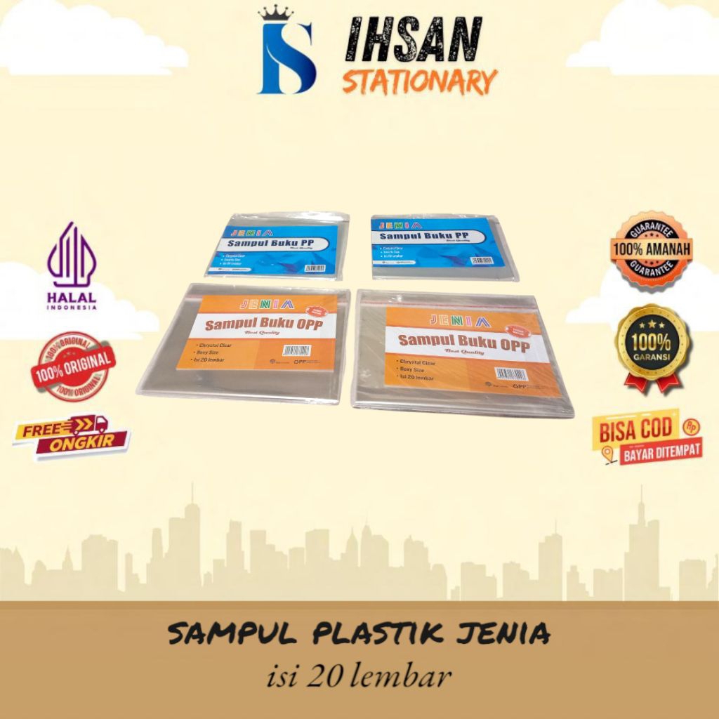 

sampul plastik jenia isi 20 lembar (1 pak)