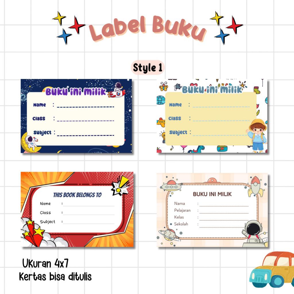 

LABEL BUKU SEKOLAH MURAH