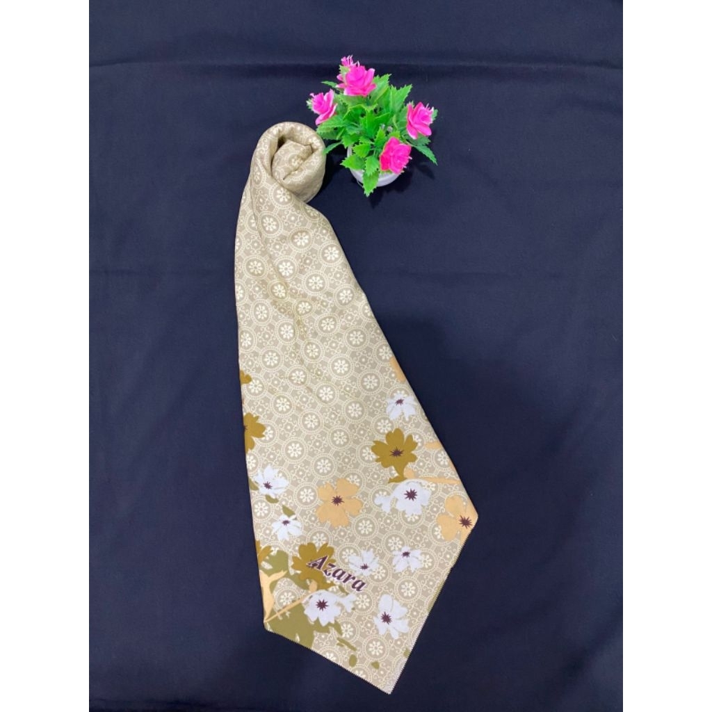 JILBAB SEGI EMPAT MOTIF BUNGA