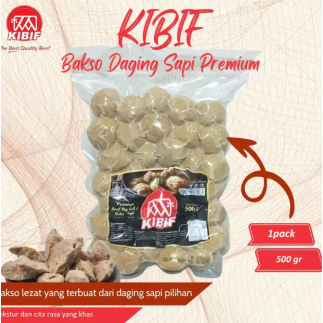 

Kibif Bakso Sapi Premium Beef Big Ball 500gr