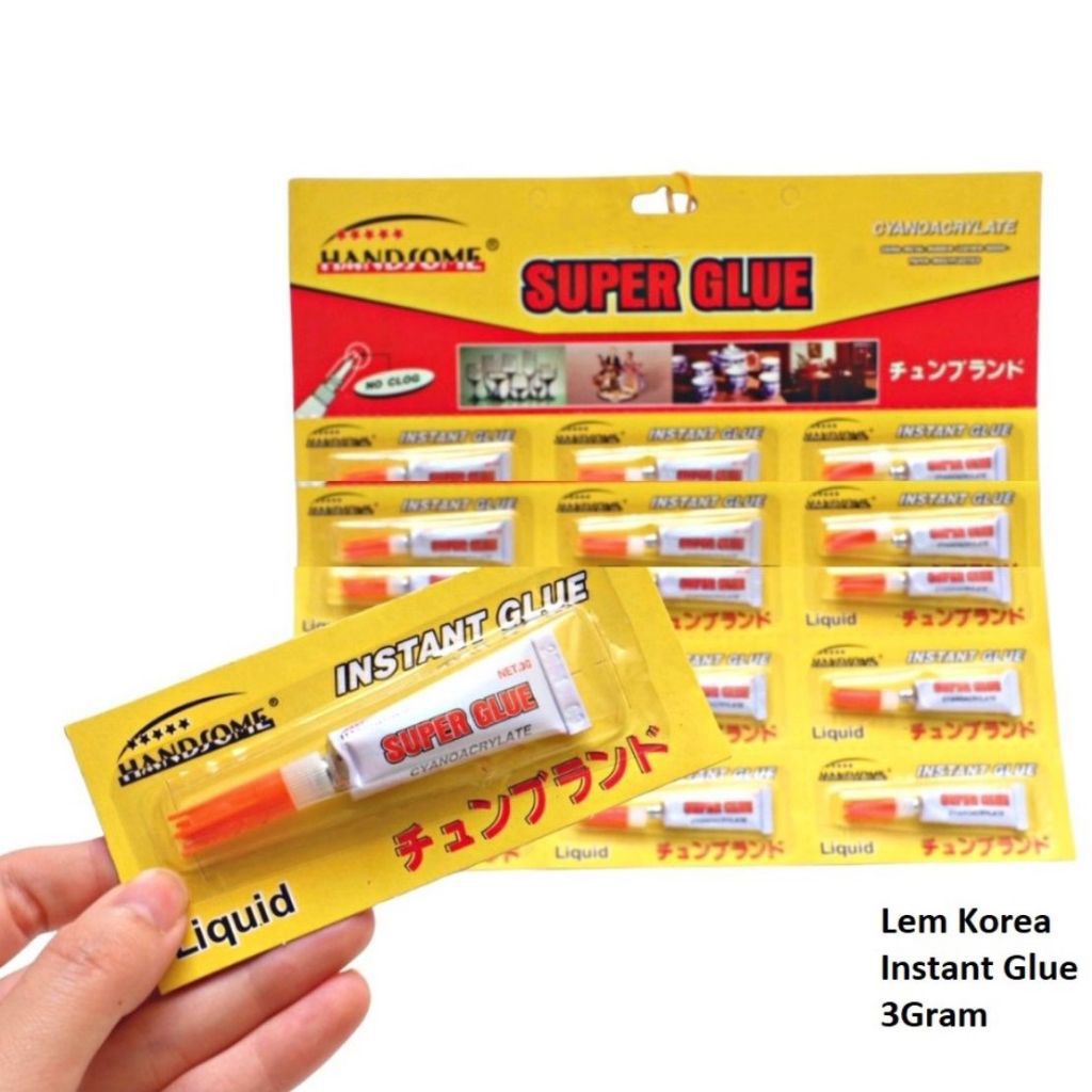

Lem Super Glue Liquid Instant Glue Tahan Lama Lem Super Glue Handsome Tekstur Cair Lem Perekat Super Glue Handsome Daya Rekat Kuat Tahan Lama Lem Super Glue Handsome Lem Korea Tube Cair Handsome Renceng 3gr Lem Instant Super Power Glue Serbaguna