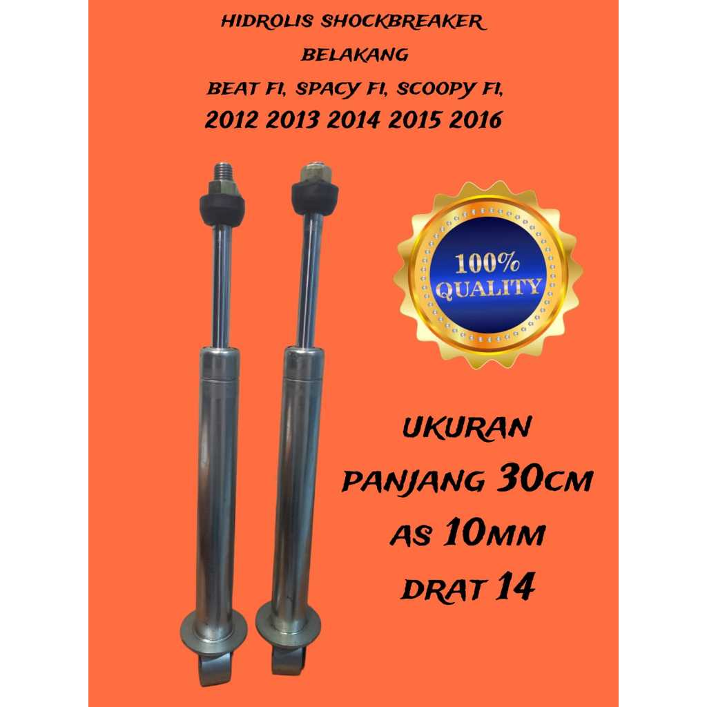 HIDROLIS SHOCK BREAKER BELAKANG BEAT FI, SPACY FI, SCOOPY FI, 2012,2013,2014,2015,2016