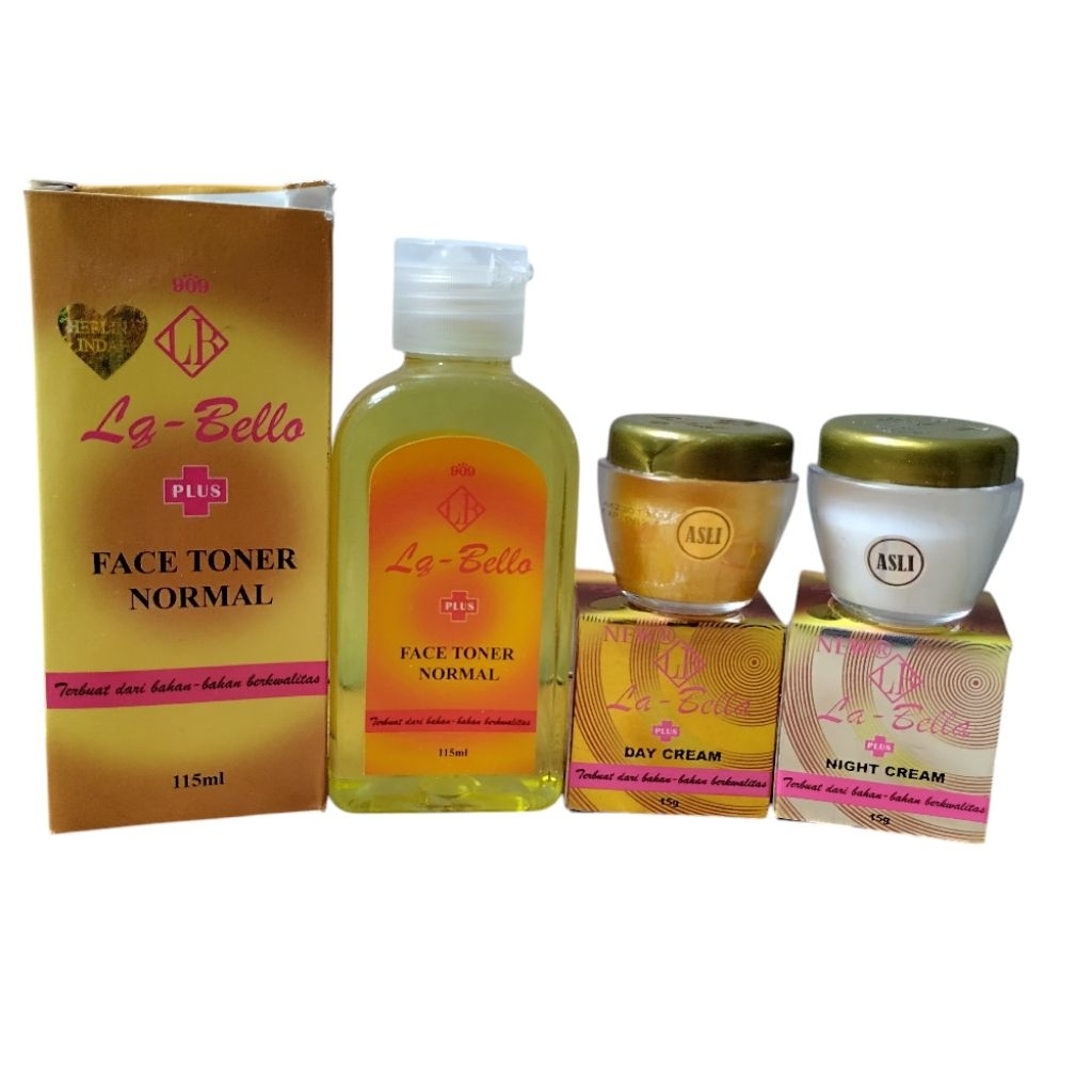 Krim Labella Herlina Holo Gold Asli | New Labella Day Night Cream dan Face Toner 115ml Ori Bpom