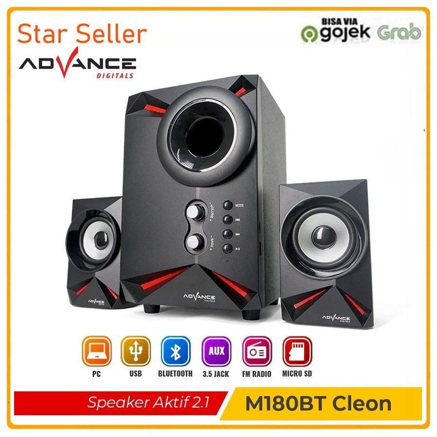 Speaker Advance M180 BT Cleon / bluetooth Speaker Bass Xtra Sound