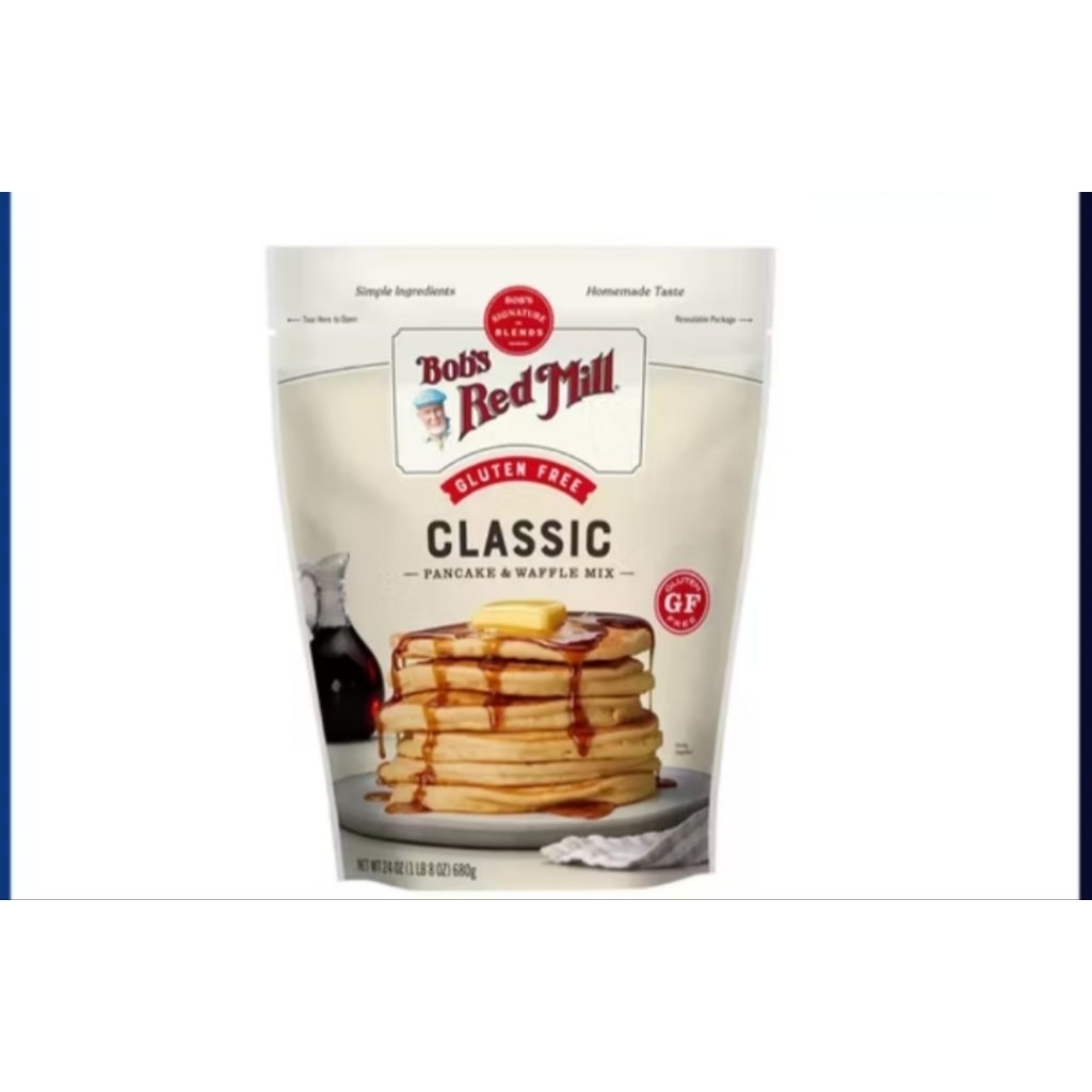 

Bob's Red Mill Classic Pancake & Waffle Mix/Tepung Gluten Free 680gr