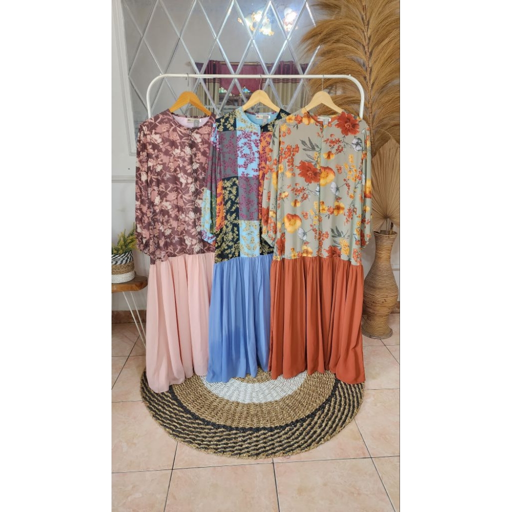 dalina gamis dres fashion ceruty babydoll muslim