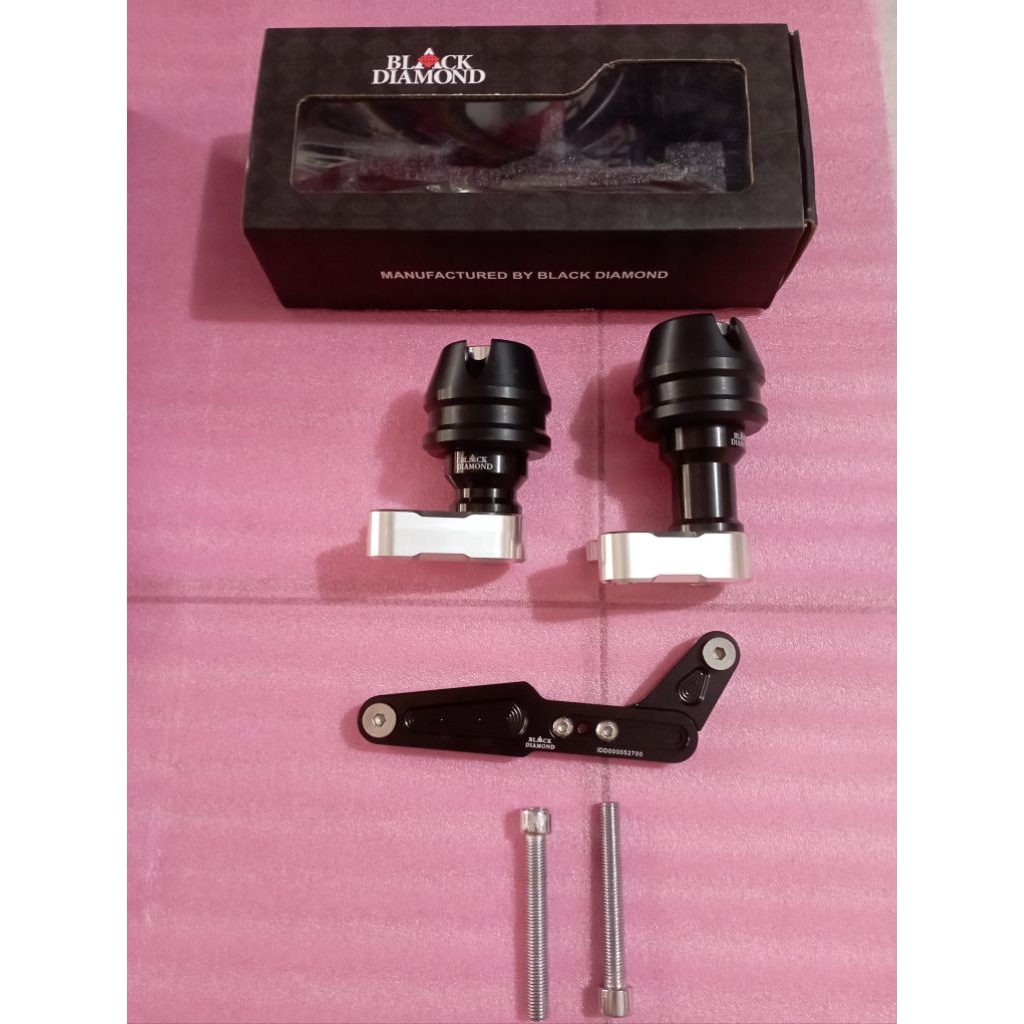 Jalu knalpot Anti Crash Nmax Aerox Lexi Black Diamond