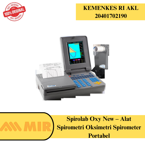 Spirolab Oxy New – Alat Spirometri Oksimetri Spirometer Portabel