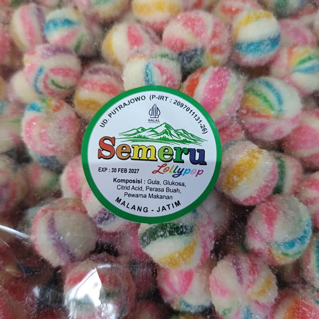 

1 KG MARBLE CANDY SEMERU LOLIPOP
