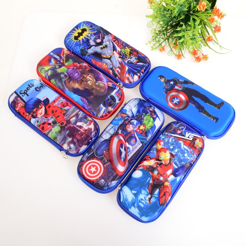 

Kotak Pensil 3D Karakter Super Hero Marvel Pensil 3 Dimensi Lucu Anak Sekolah TK-SD