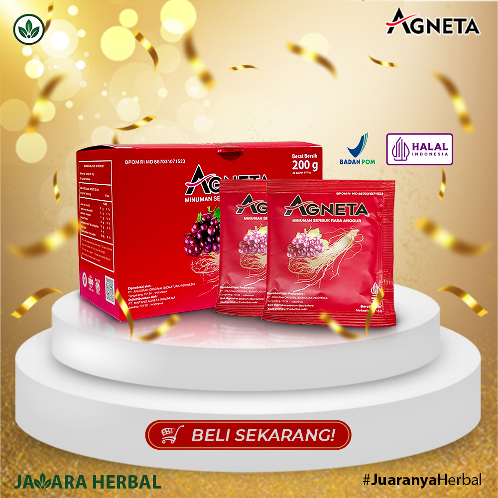 Agneta redwine Original Minuman Gingseng untuk pria 5 Sachet
