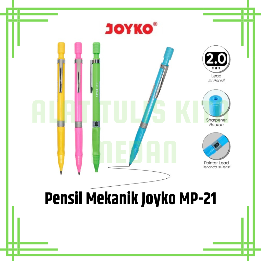 

(1 Pcs) Pensil Mekanik Joyko MP-21 / Mechanical Pencil 2.0mm Joyko MP-21