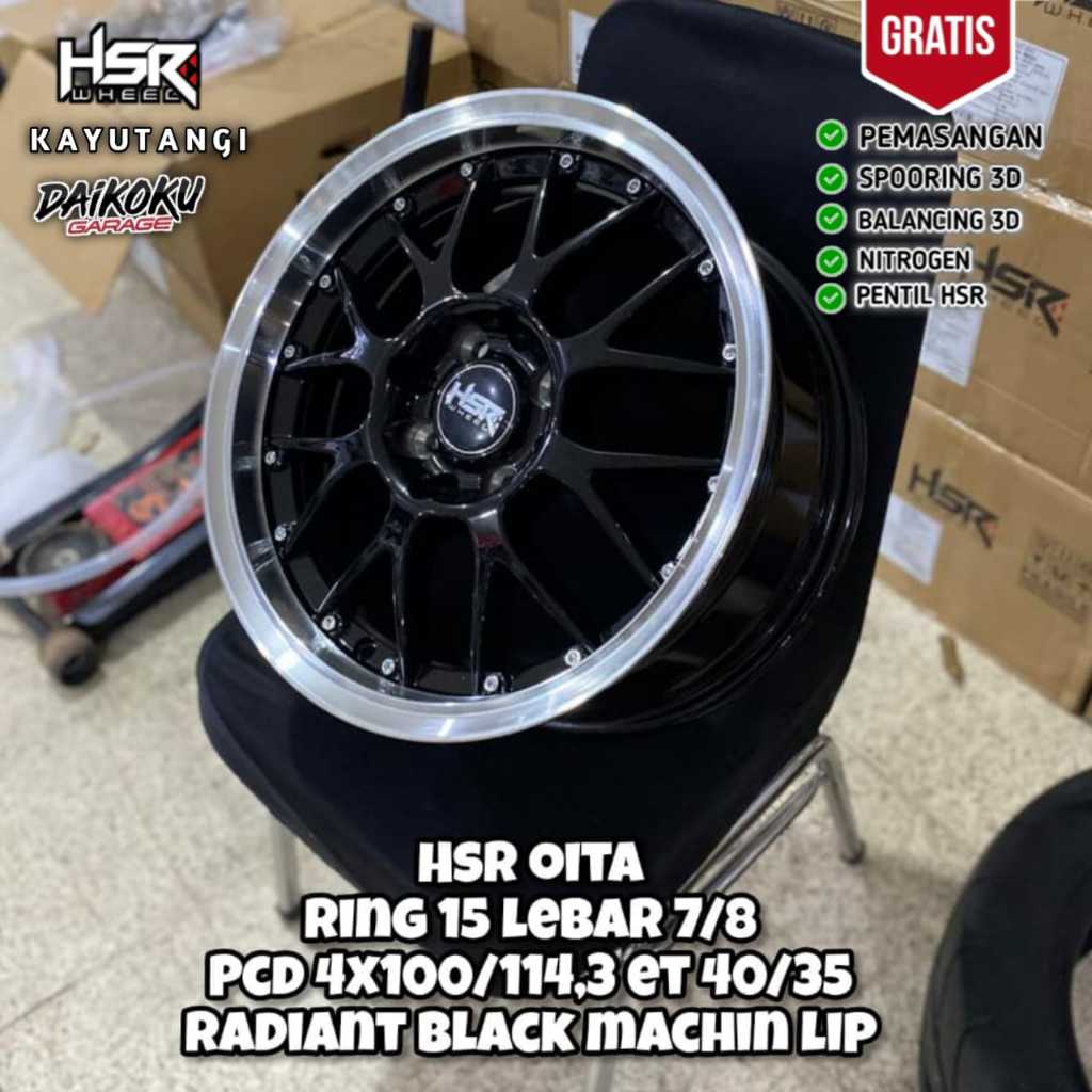 Velg Mobil Celong Ring 15 Hsr Oita r15 untuk mobil calya sigra brio agya ayla dll