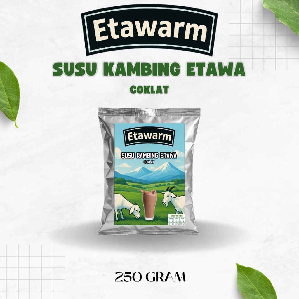 

Susu Kambing Etawa Rasa Coklat Kemasan 250 gram