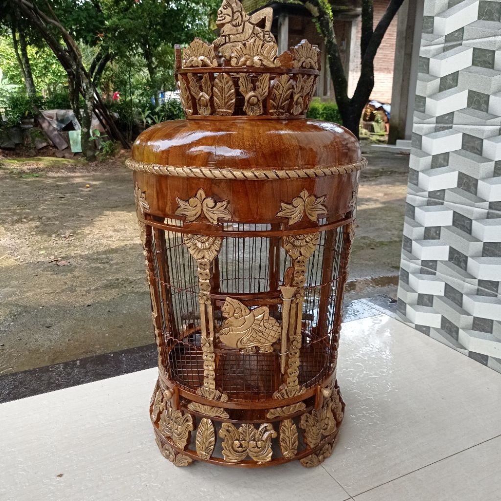 Sangkar perkutut jati