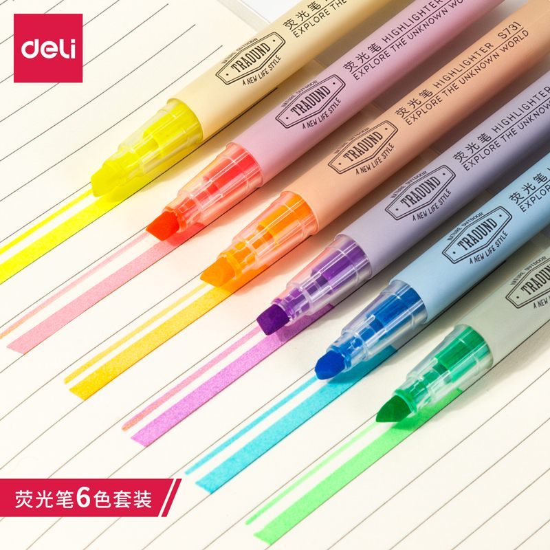 

Deli Highlighter Pen Pena Isi 6 pcs S624